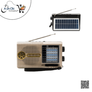 radio portátil con panel solar